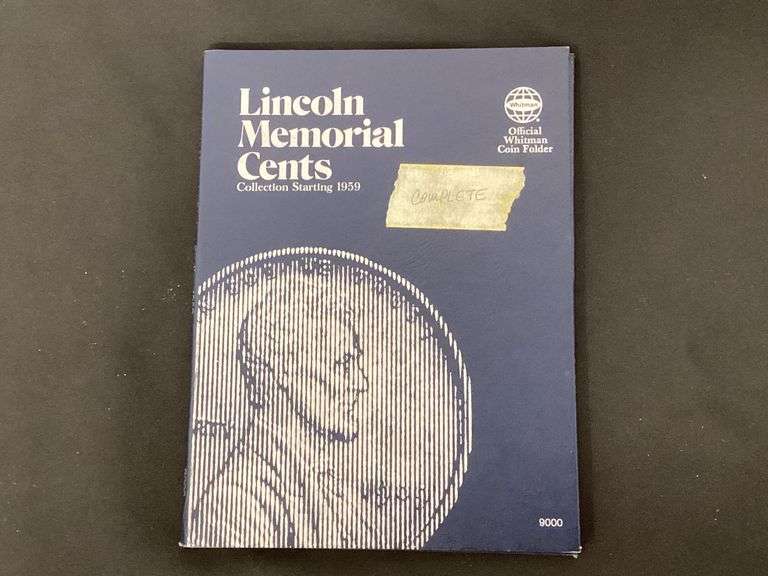 Lincoln Memorial Cent Collection album, complete image