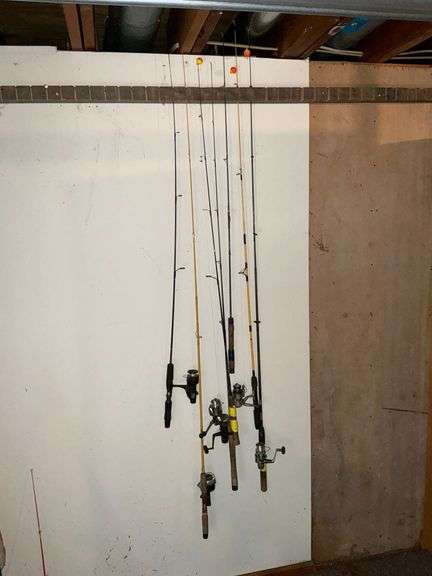 6 casting reels with rods image