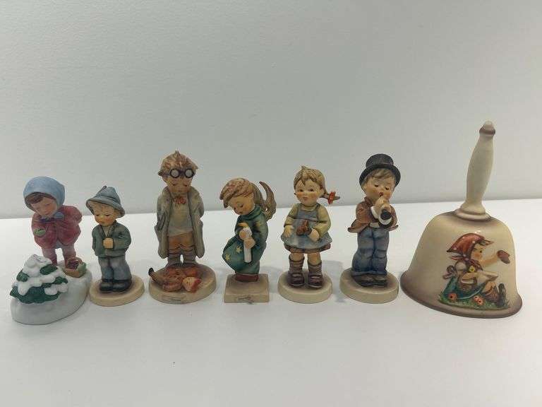Collection of Goebel Hummel Figurines and 1979 Bell image