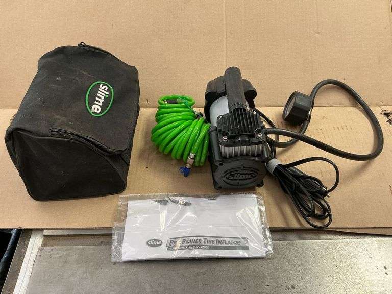 Slime 12 volt tire inflator. image