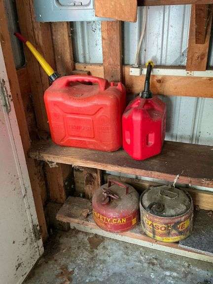 Assortment of gas cans image