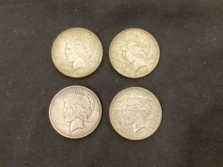 Peace silver dollars image