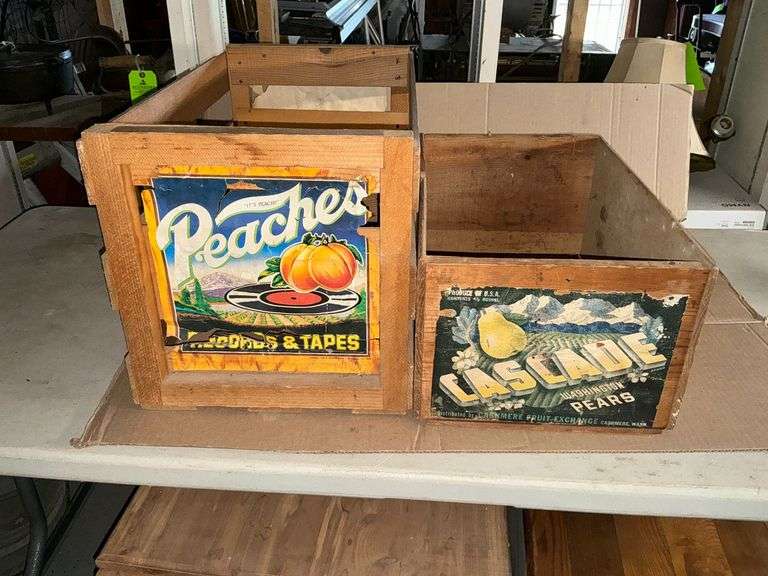 Pair of wooden crates image