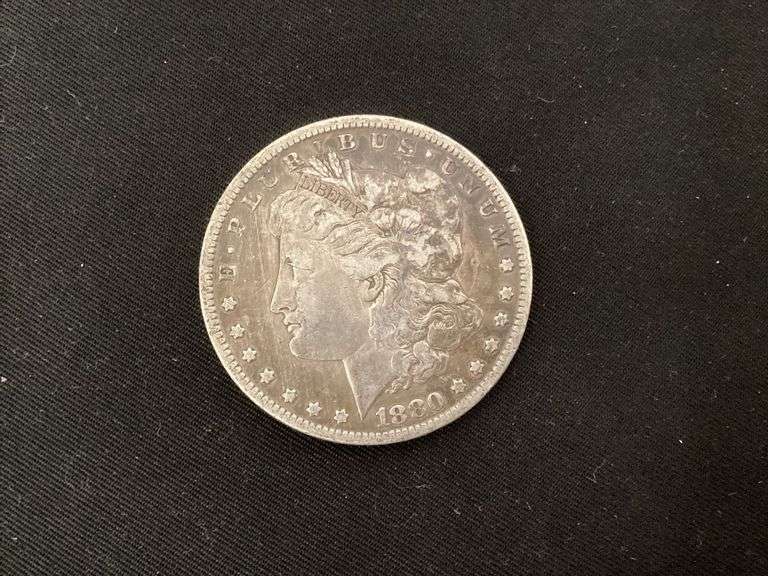 1880 Morgan silver dollar image