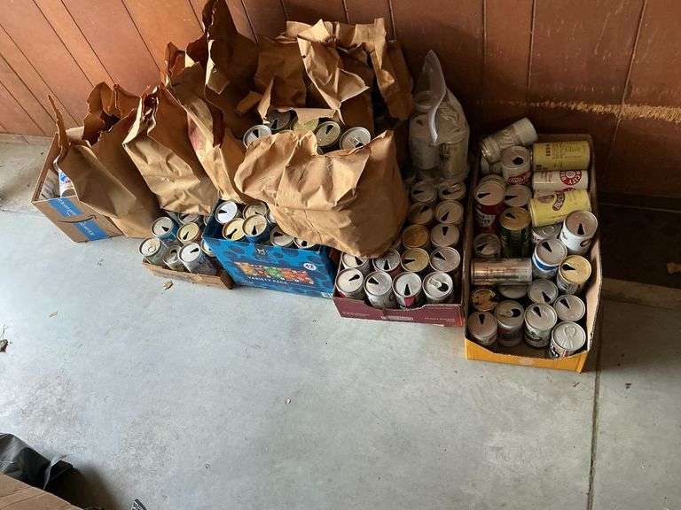 Vintage beer cans image