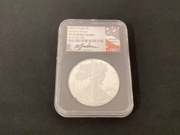 2024-W  American Silver Eagle first day of issue US Mint Designer Michael Gaudioso image