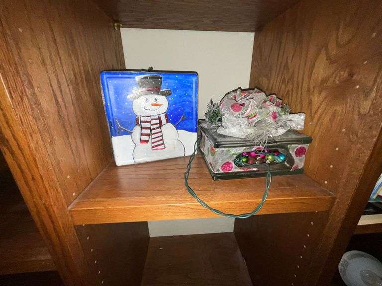 2 Hand painted lighted glass blocks image