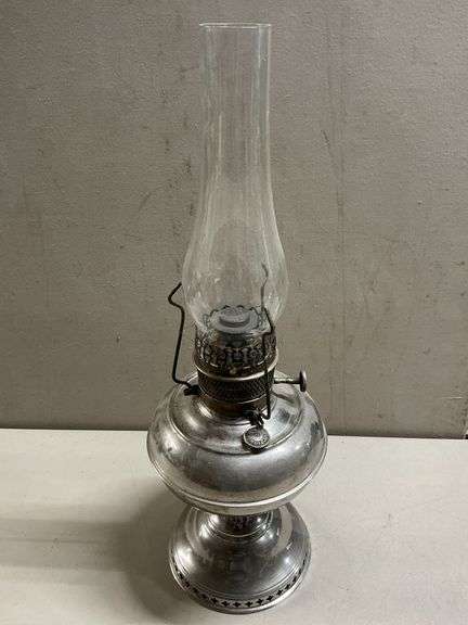 Perfection metal oil lantern with chimney image