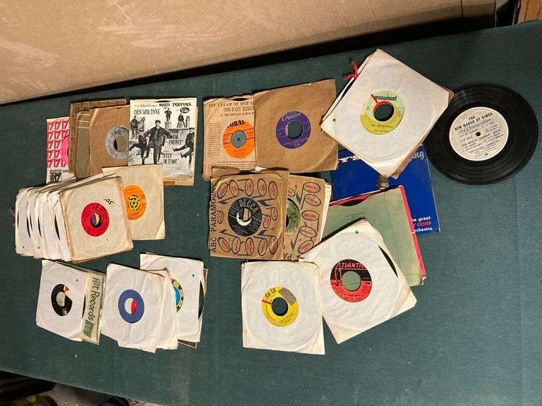 Collection of 45 records image