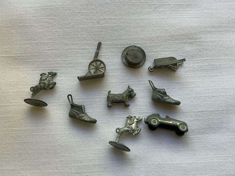 Vintage Monopoly pieces image