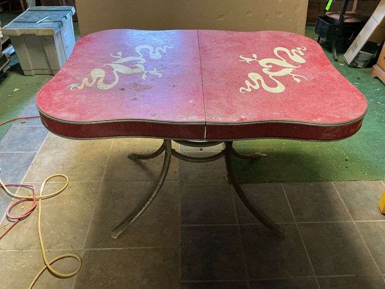 Vintage Formica top kitchen table, 48" x 36" x 31" T. image