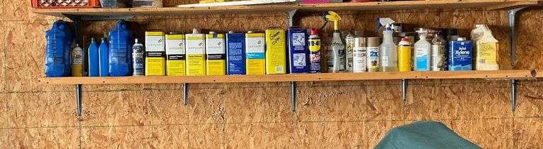 Chemicals, paint thinner, alcohol, WD-40, spray paint, etc. image