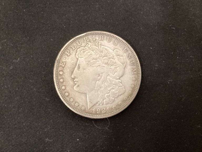 1921 Morgan silver dollar image