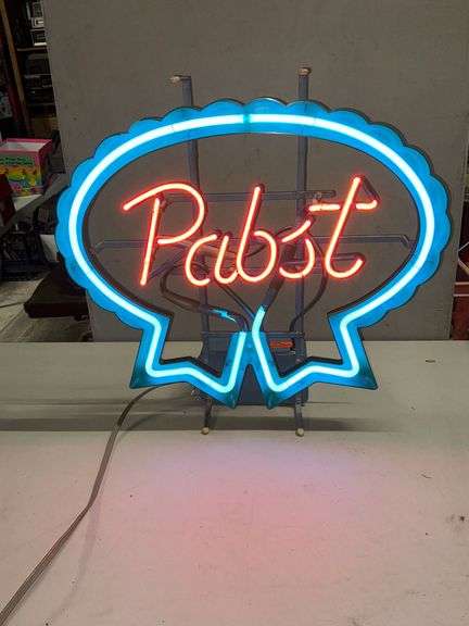 Pabst beer neon sign image