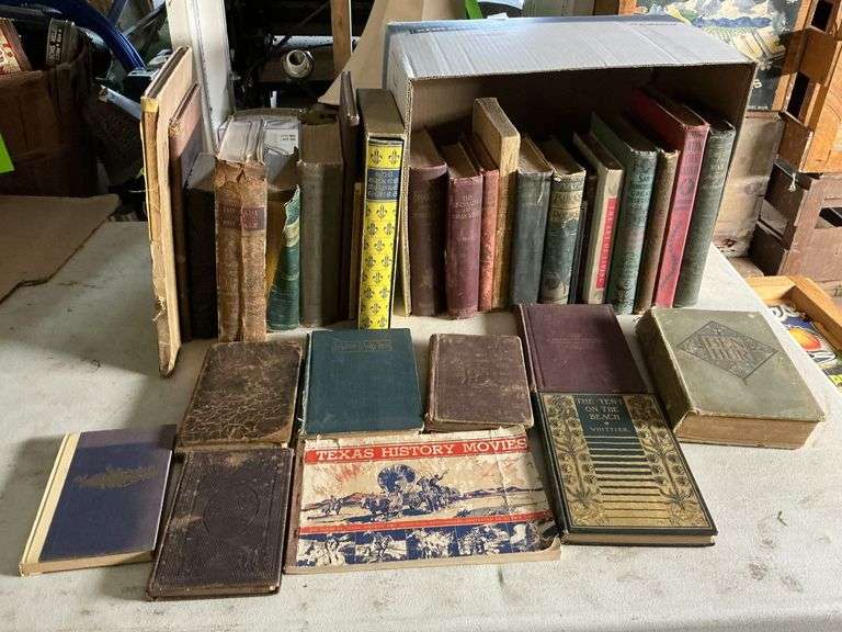 Vintage books, some copyrights include late 1800s and early 1900s image