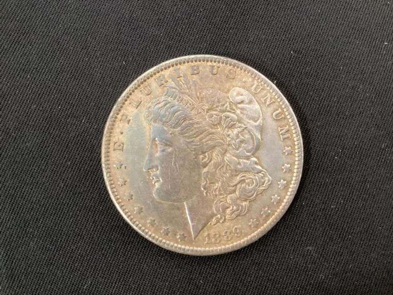 1889 Morgan silver dollar image