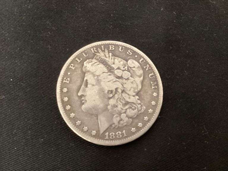 1881 Morgan silver dollar image