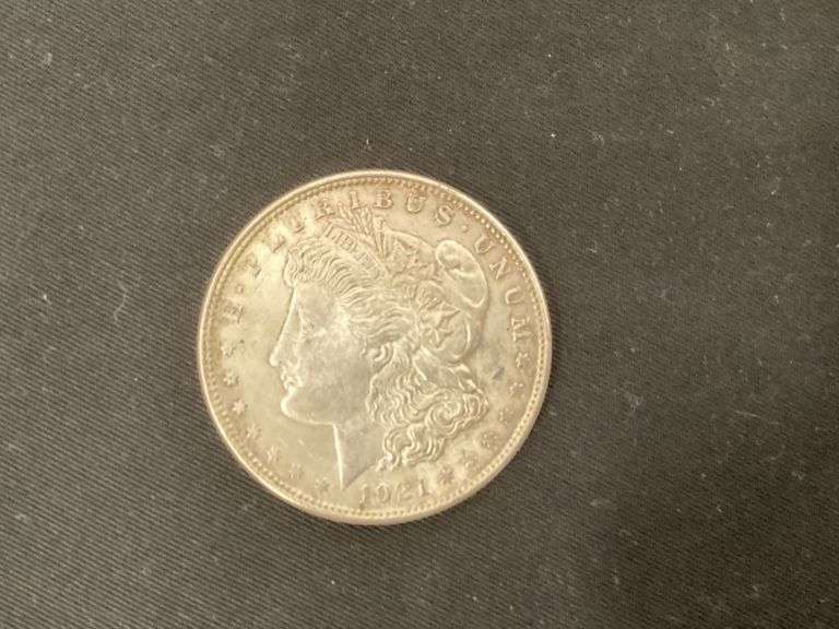 1921 Morgan silver dollar image