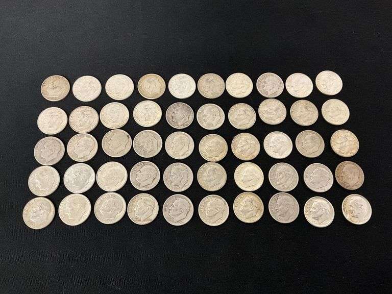 50 Roosevelt silver dimes image