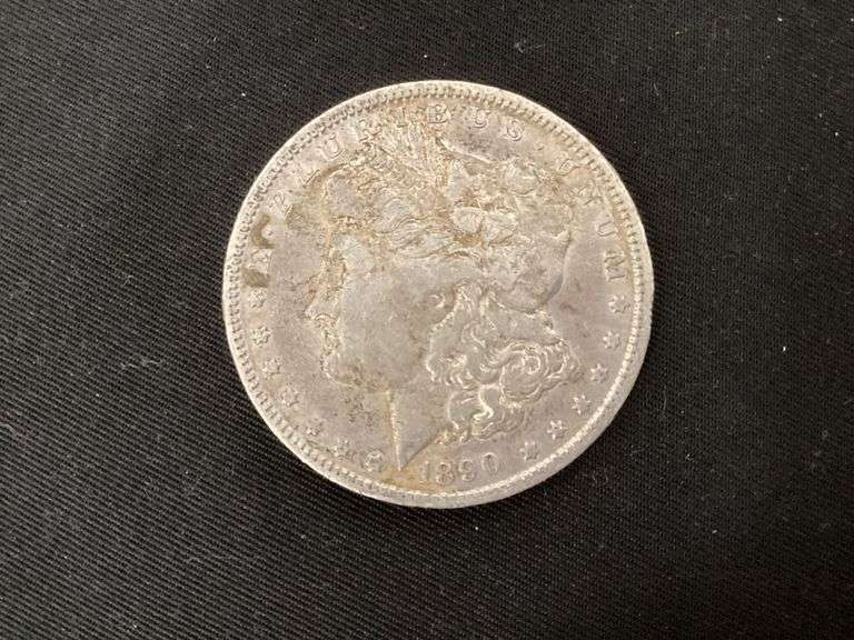 1890-O Morgan silver dollar image
