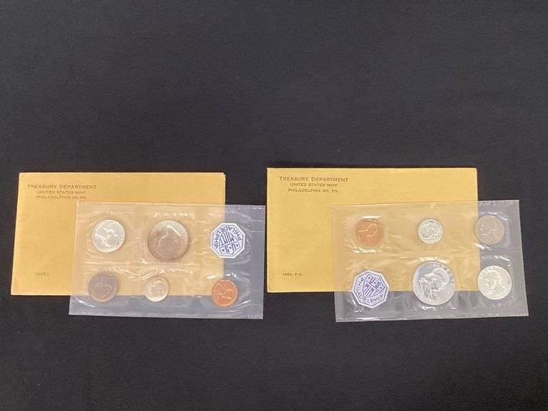 1962 and 1963 proof sets image
