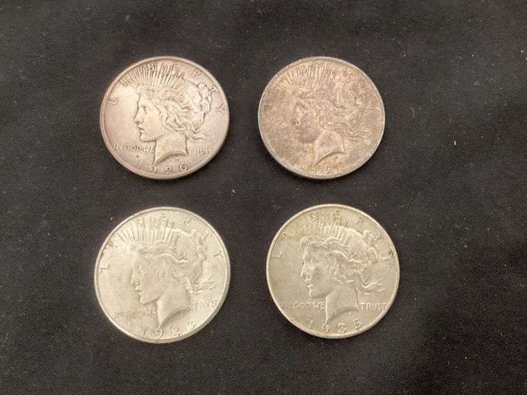 Peace silver dollars image