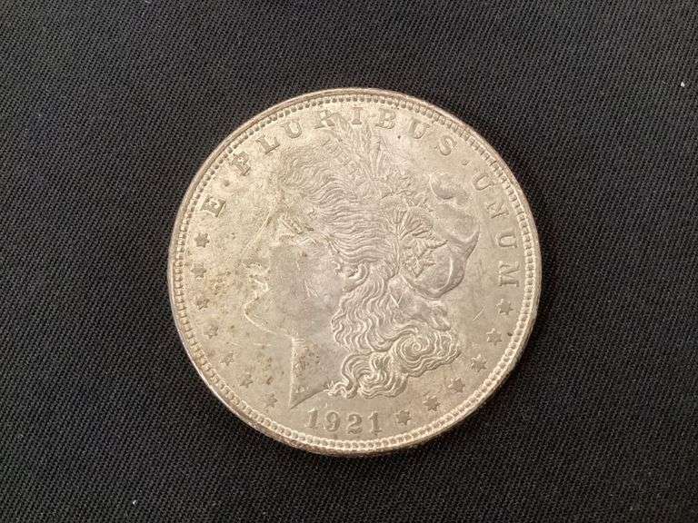 1921 Morgan silver dollar image