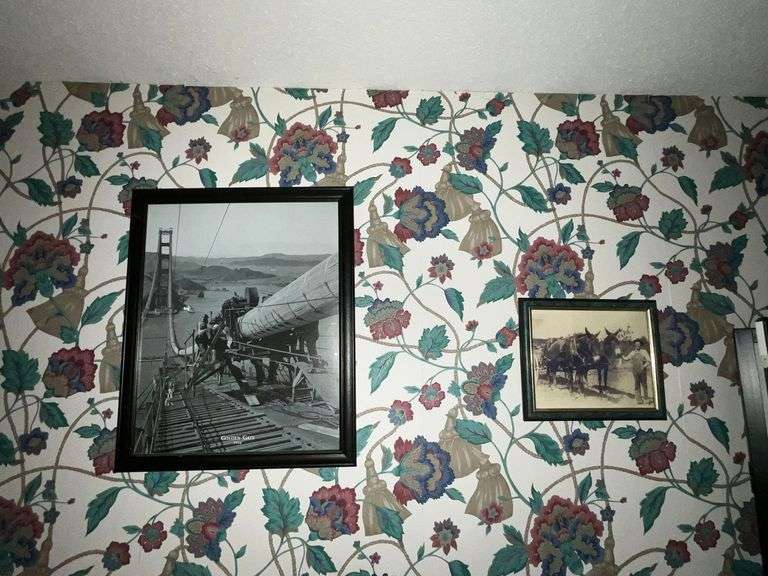 Framed vintage photographs image