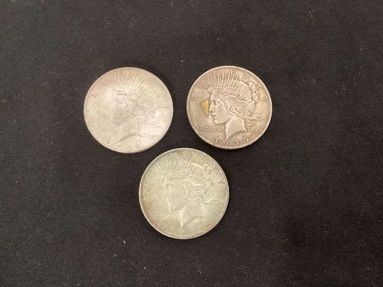 Peace silver dollars image