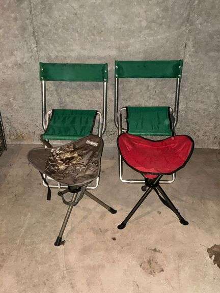 Pair of camping chairs image