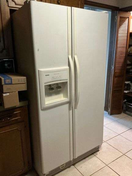 Kenmore side by side refrigerator Model 106.51552103, Mfg. 09/2002 image