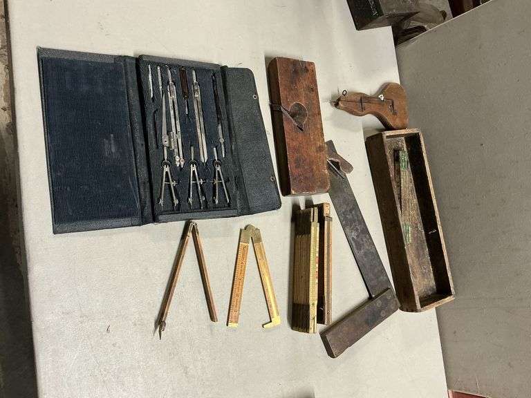 Lufkin folding rules, drafting tools image