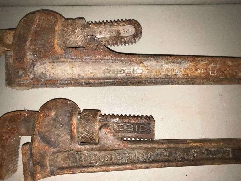 3 Ridgid pipe wrenches image