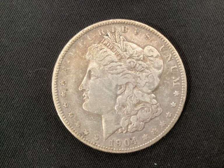 1904 Morgan silver dollar image