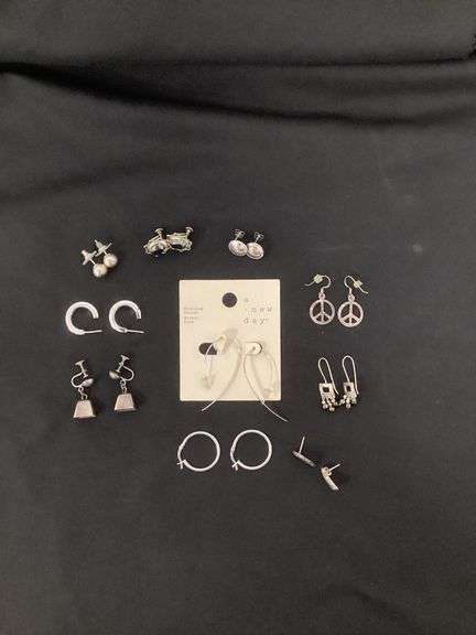 Assorted sterling and 925 earrings image