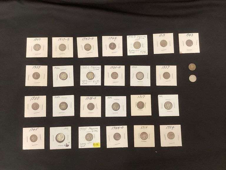 27 Mercury silver dimes image