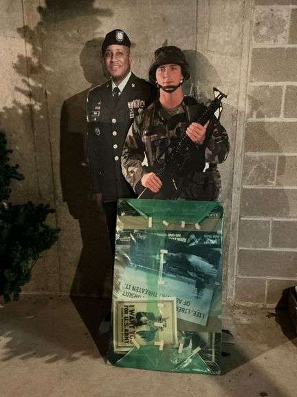 Military Recruitment cutouts and posters image