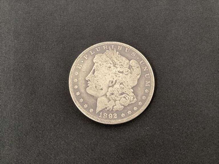 1892-O Morgan silver dollar image