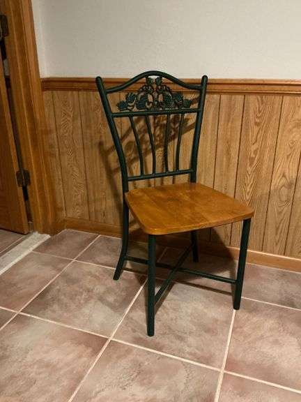 Metal frame kitchen chair image