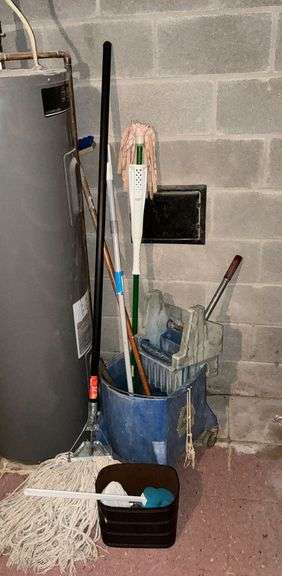 Assorted cleaning supplies image