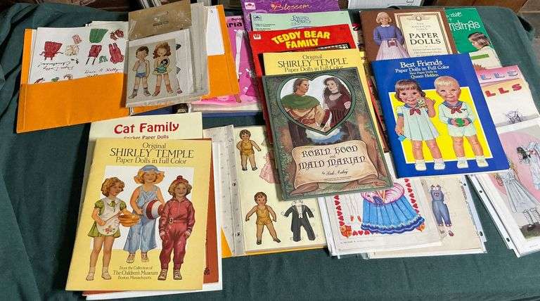 Paper Dolls, Blossom, Shirley Temple, some vintage image