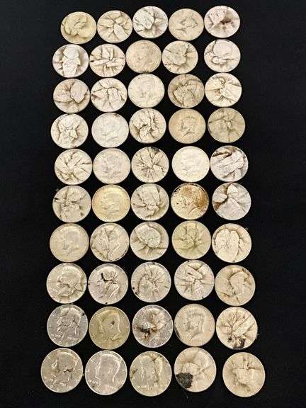 50 Kennedy 40% silver half dollars image