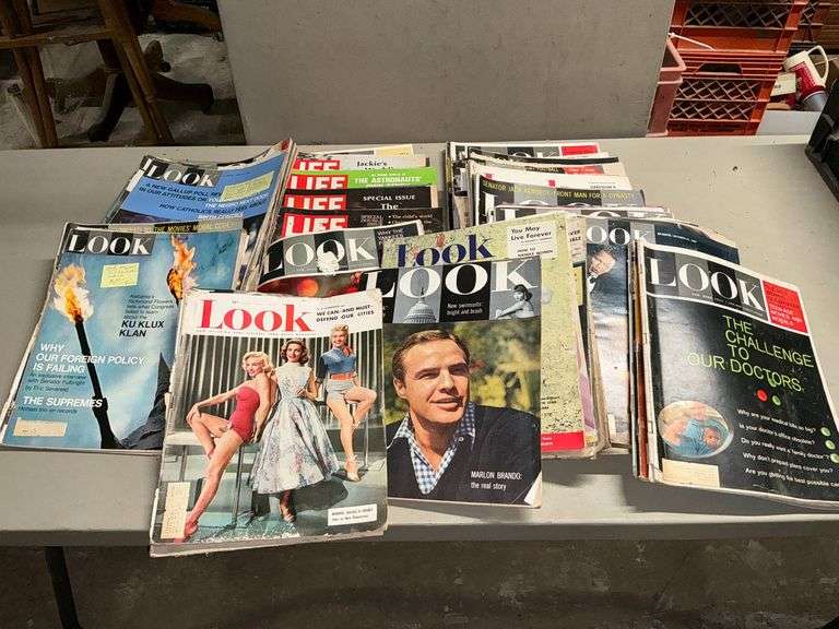 Vintage Look and Life magazines image