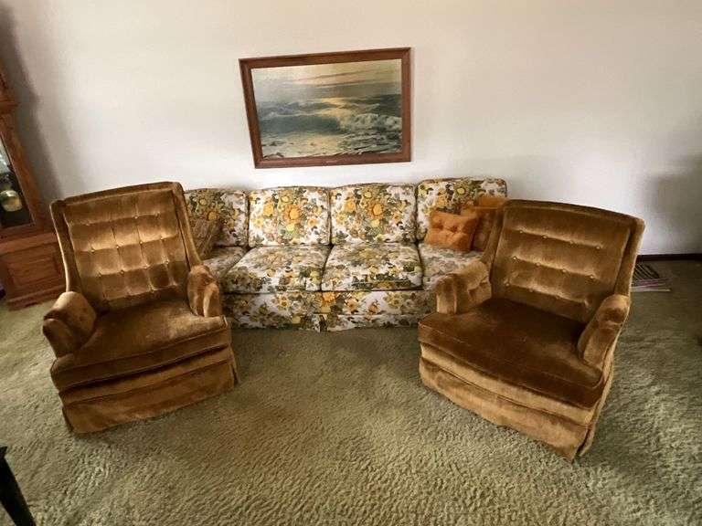 Maddox Lee Harvey Original couch, 2 upholstered chairs image