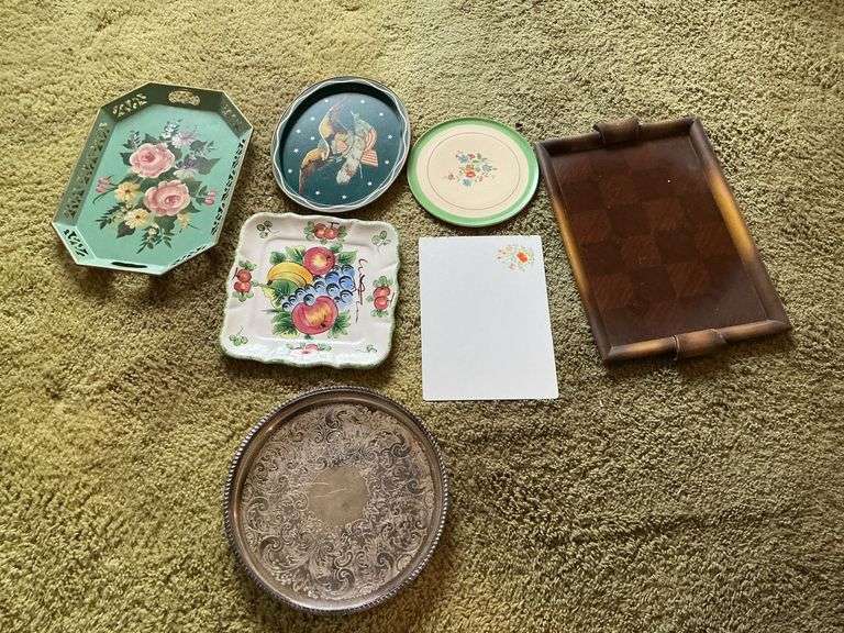 Assorted serving trays image