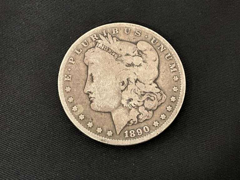1890-O Morgan silver dollar image
