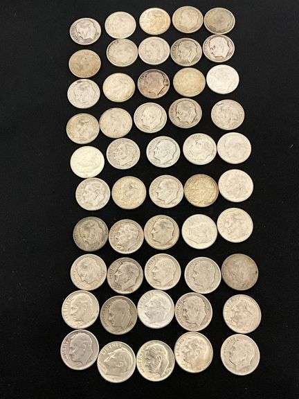 50 Roosevelt silver dimes image