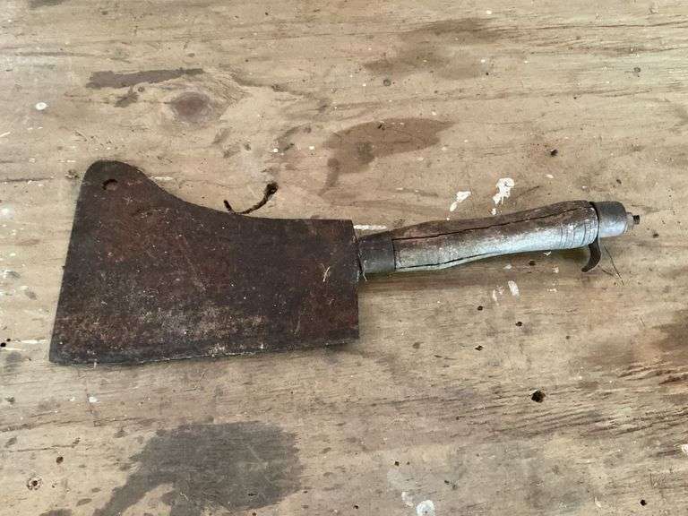 Vintage meat cleaver image
