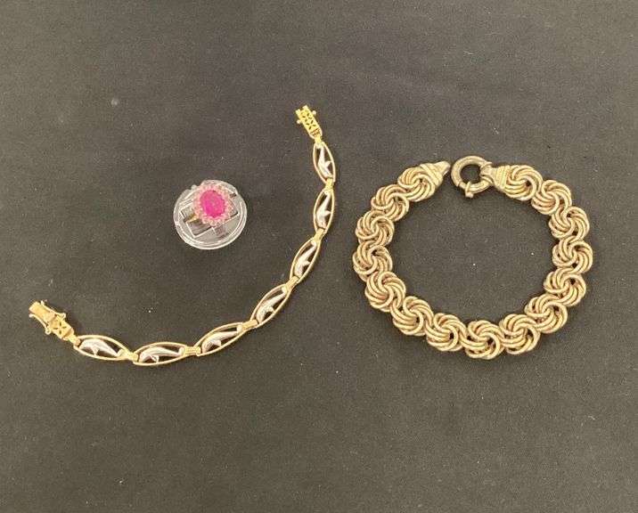 925 ring with stone, size 8 1/4 image