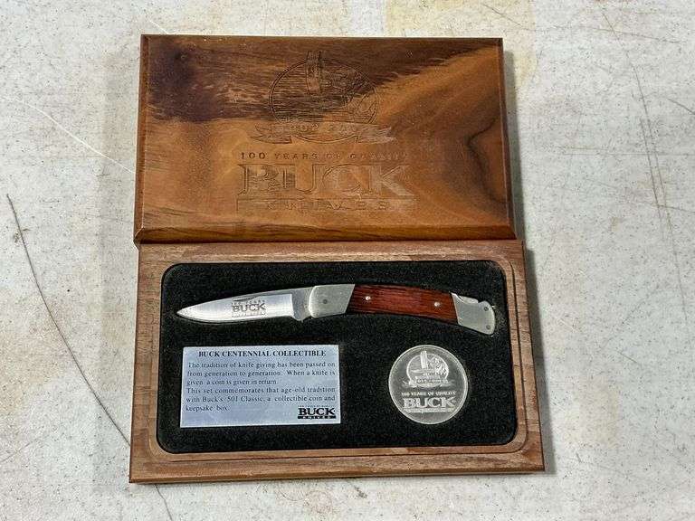 Buck 100 year centennial collectible knife image
